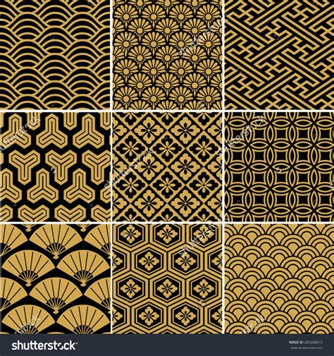 Vector Of Japanese Traditional Pattern House Party
