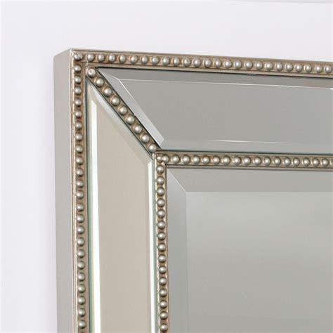 Deco Mirror 24 In W X 36 In H Framed Rectangular Beveled Edge