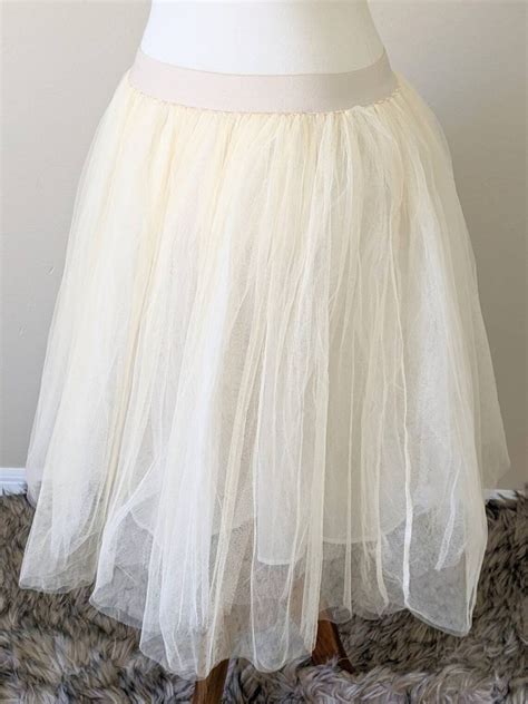 Ivory Midi Skirt Tulle Wedding Skirt Bridemaid Skirt Midi Etsy