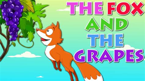 Story Time The Fox And The Grapes Aesops Fables Kids Story