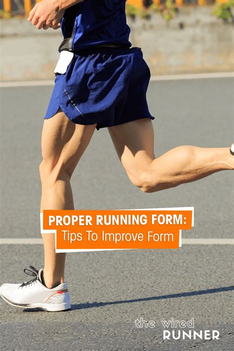 A Man Running On A Road With The Words Proper Running Form Tips To