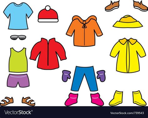 Cartoon Vector Illustration Of A Childrens Clothes Collection Download