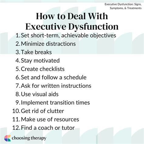 Executive Dysfunction Signs Symptoms And Treatments