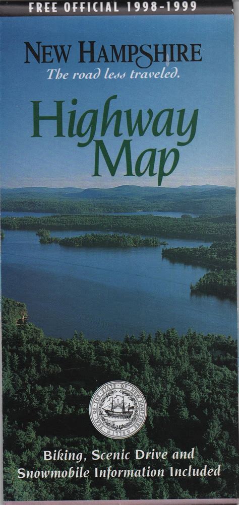 New Hampshire Highway Map 1998 1999 Good Shape Vintage Etsy New