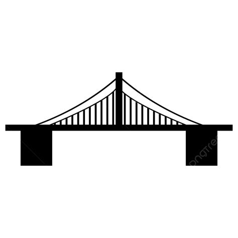 Bridge Silhouette Bridge Silhouette Building Png And Vector With