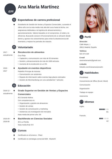 Ejemplo De Como Hacer Un Curriculum Vitae Sin Experie