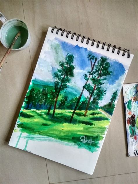 Pin By Saahil Neduvanchery On PAINTINGS Original Landscape Painting