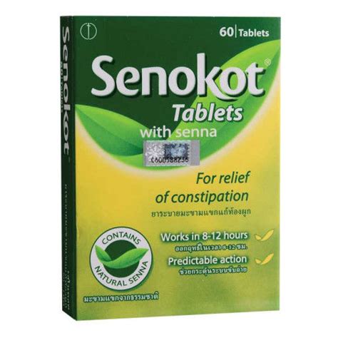 Senokot Tablets With Senna 60 Tabs Relief Constipation Lazada