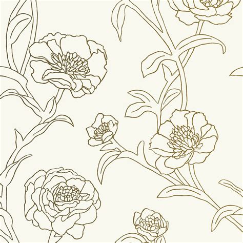 Tempaper And Co Peonies Removable Wallpaper 2modern
