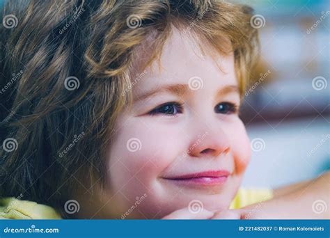 Portrait Of A Cute Little Boy Smiling Stock Image Image Of Youth