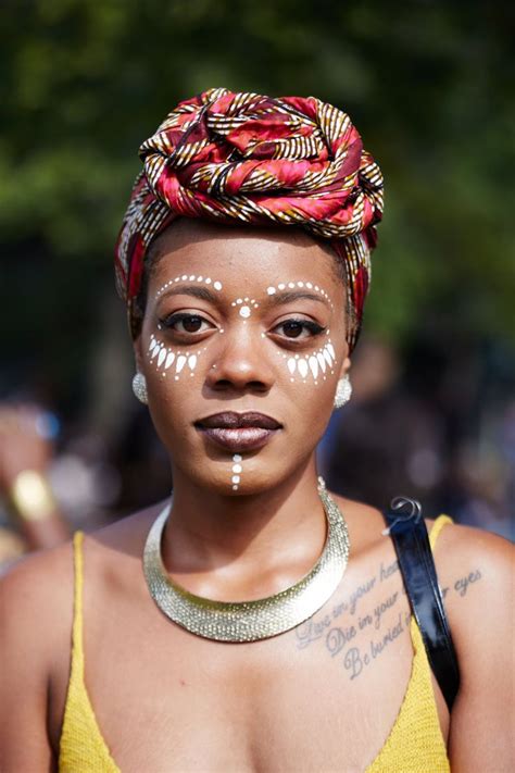 Afropunk Street Style 2015 Festival Face Paint African Face Paint