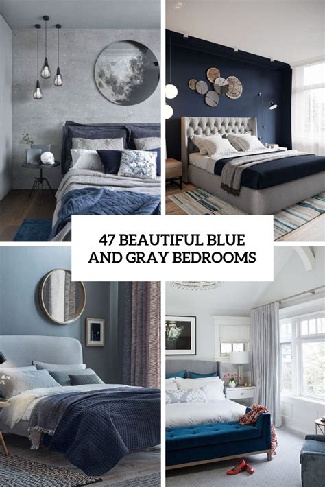 47 Beautiful Blue And Gray Bedrooms Digsdigs