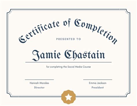 Free Template For Graduation Certificate Printable Form Templates