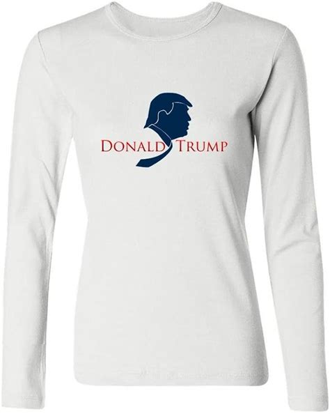 Refers Womens Donald Trump Long Sleeve T Shirt Clothing