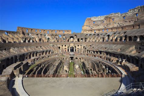 Colosseo Allinterno Litalia Roma Fotografia Stock Immagine Di
