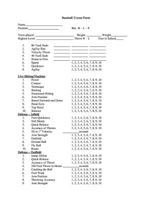 Easily fill out pdf blank, edit, and sign them. baseball tryout registration form template - Edit & Fill ...