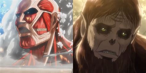 Attack On Titan The Nine Titans Ranked By Power