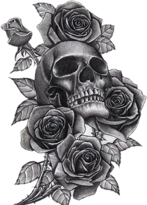 Eck Tattoo Png Clip Art Library Stock Skull And Roses Tattoo Sleeve Hot Sex Picture