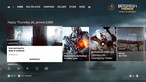 Battlefield 4 Une Nouvelle Interface Sur Ps4 Et Xbox One Elle