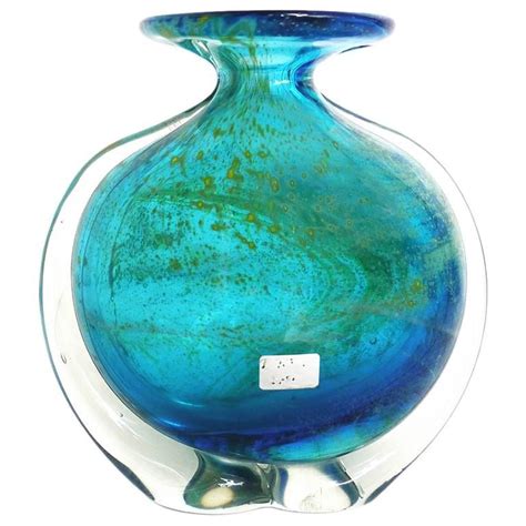 For Sale On 1stdibs A Beautiful Vase In Tones Of Green Blue And Yellow By Michael Harris For