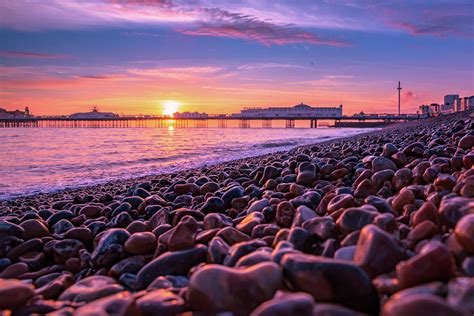 Brighton Beach Sunset Photograph By Marius Comanescu Pixels