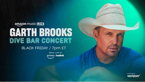 Garth Brooks To Headline First Amazon Music Live Concert On Black