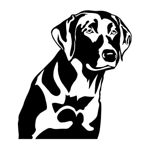 Detail Of Lab Dog Head Decal 3531