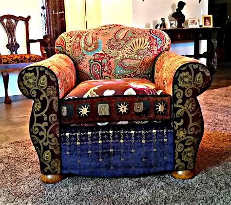 This Bohemian Chair Is Made Up Of 7 Different Fabrics Life Styles