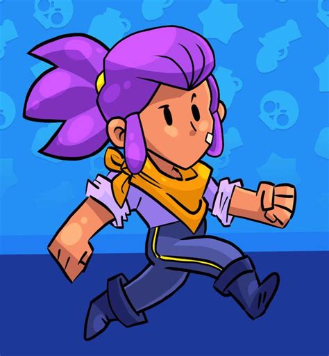 Shelly Brawl Stars By Zilverda On Deviantart Star Character Drawing