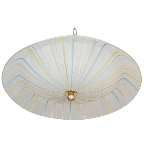 For Sale On StDibs A Playful And Funky Molded Glass Flush Mount From Italy This Light Is