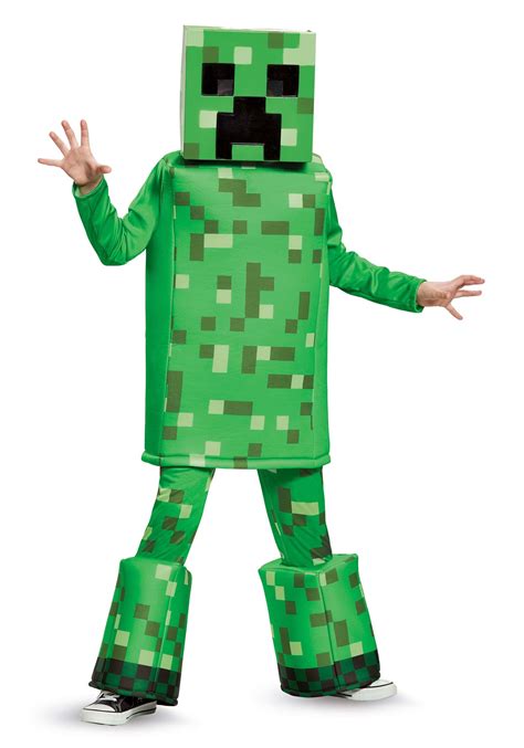 Deluxe Kids Mojang Creeper Minecraft Costume Robe Fantaisie Garçons Jeu