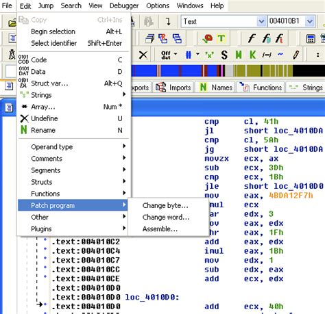 how to patch binary with ida pro