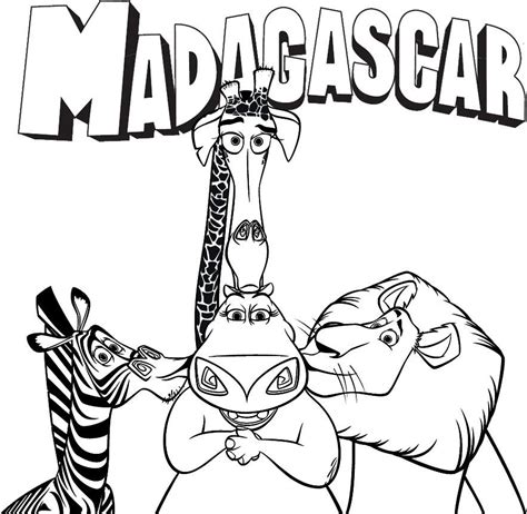 Children love the madagascar figures. Ausmalbilder Madagascar | Coloring pages, Animal coloring ...