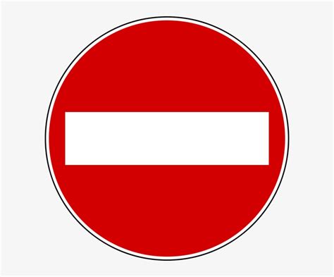 Road Sign No Entry Transparent Png 480x480 Free Download On Nicepng