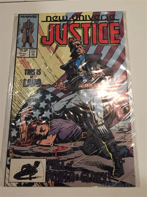 Vintage Marvel Comics New Universe Justice 14 Rare Vintage Etsy Uk