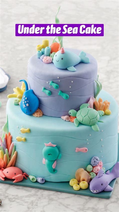 Under The Sea Cake An Immersive Guide By Wilton Cake Decorating
