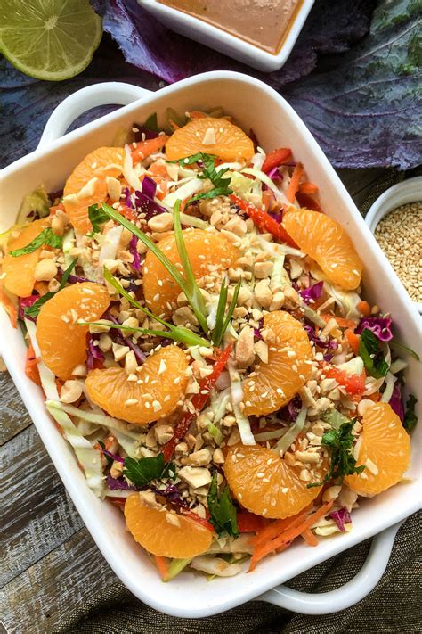 Asian Cabbage Salad With Mandarin Oranges Delightfully Low Carb