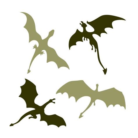 Silhouette Dragon Silhouette Clip Art Silhouette Cameo Projects Fly