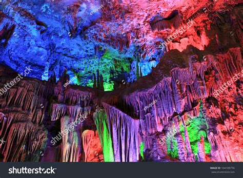 Colorful Stalactites Guilin Silver Cavechina Stock Photo Edit Now