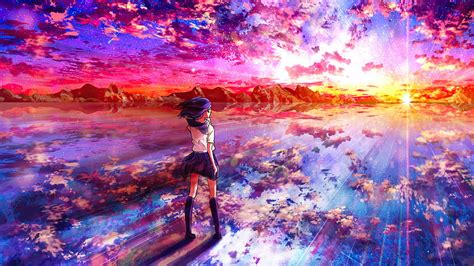 4k Free Download Anime Girl Walking Towards Light Anime Girl Anime
