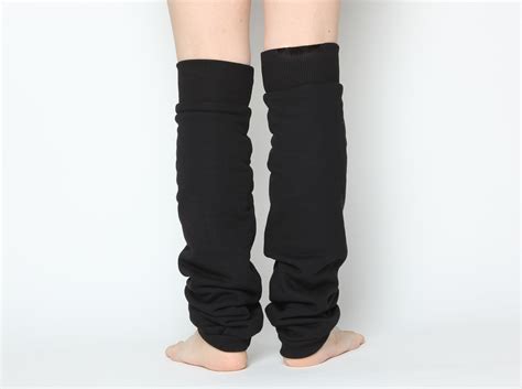 2 Pairs Of High Quality Cotton Black Leg Warmers