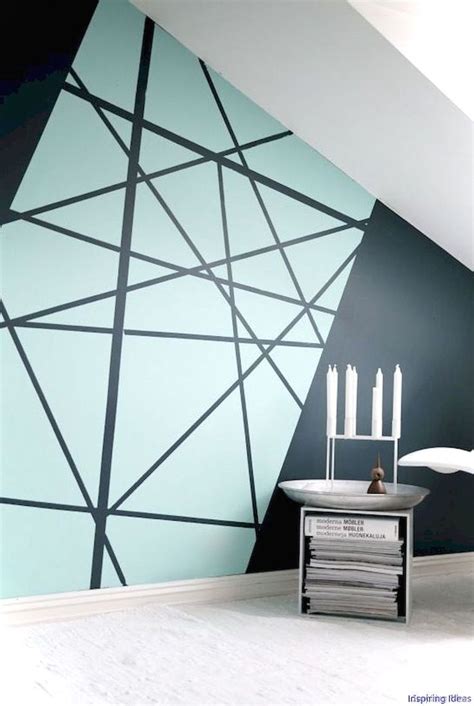 18 Gorgeous Wall Painting Ideas That So Artsy Lovelyving Geometric