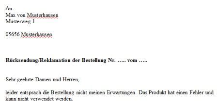 Check spelling or type a new query. Reklamation Vorlage für Word zum kostenlosen Download ...