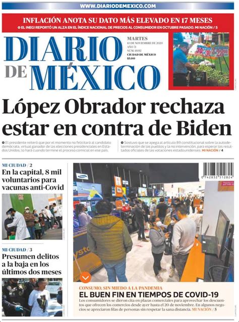 compartir 37 imagen portadas de periódicos de méxico hoy vn