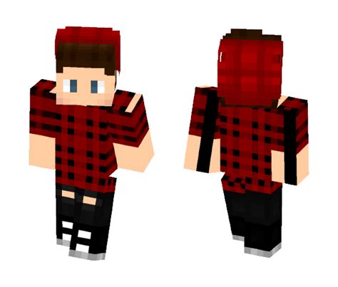 Download Red Flannel Roy Harper Minecraft Skin For Free