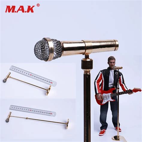 16 Scale Toy Microphone Microphone Adjustable Height 20 29cm For Ph
