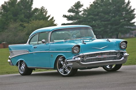 Linsday Mclaughlins Blue 57 Chevy Blends Both Old And New