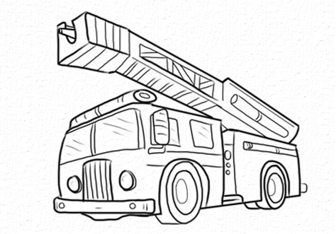 The coloring page is printable and can be used in the classroom or at home. Print & Download - Educational Fire Truck Coloring Pages Giving Three in One Benefit