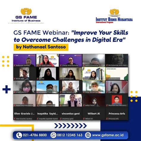 Gs Fame Webinar “improve Your Skills To Overcome Challenges In The