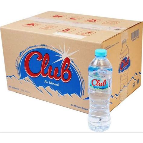 Jual 1 Kardus Air Mineral Club Botol 24 X 600 Ml Shopee Indonesia